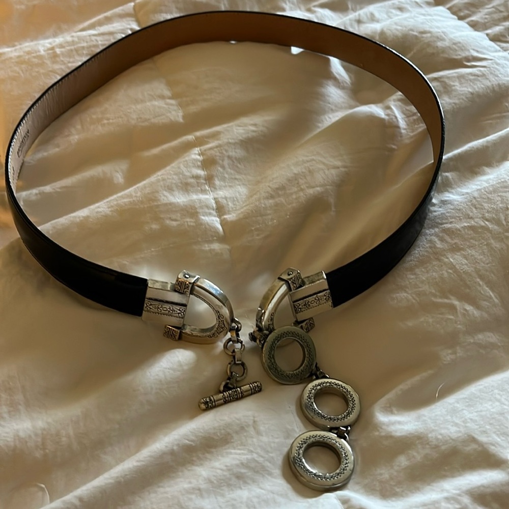Brighton, leather belt Celtic design